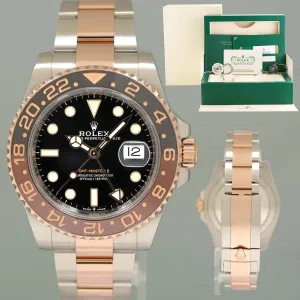 2024 Rolex CPO Papers Rolex GMT Master II Root Beer Rose Gold 126711 CHNR Watch
