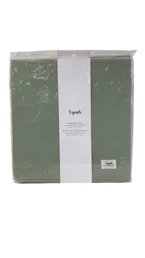 3 Sprouts Storage Box, Solid Green