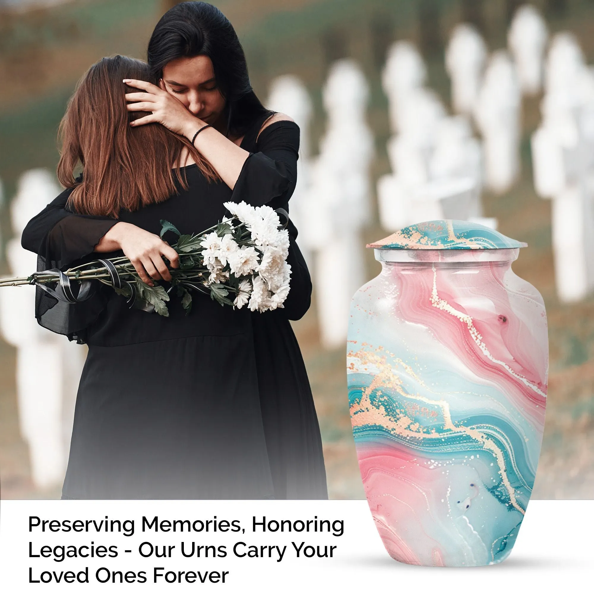 Abstract Artistic Urn - Adult Urn For Human Ashes