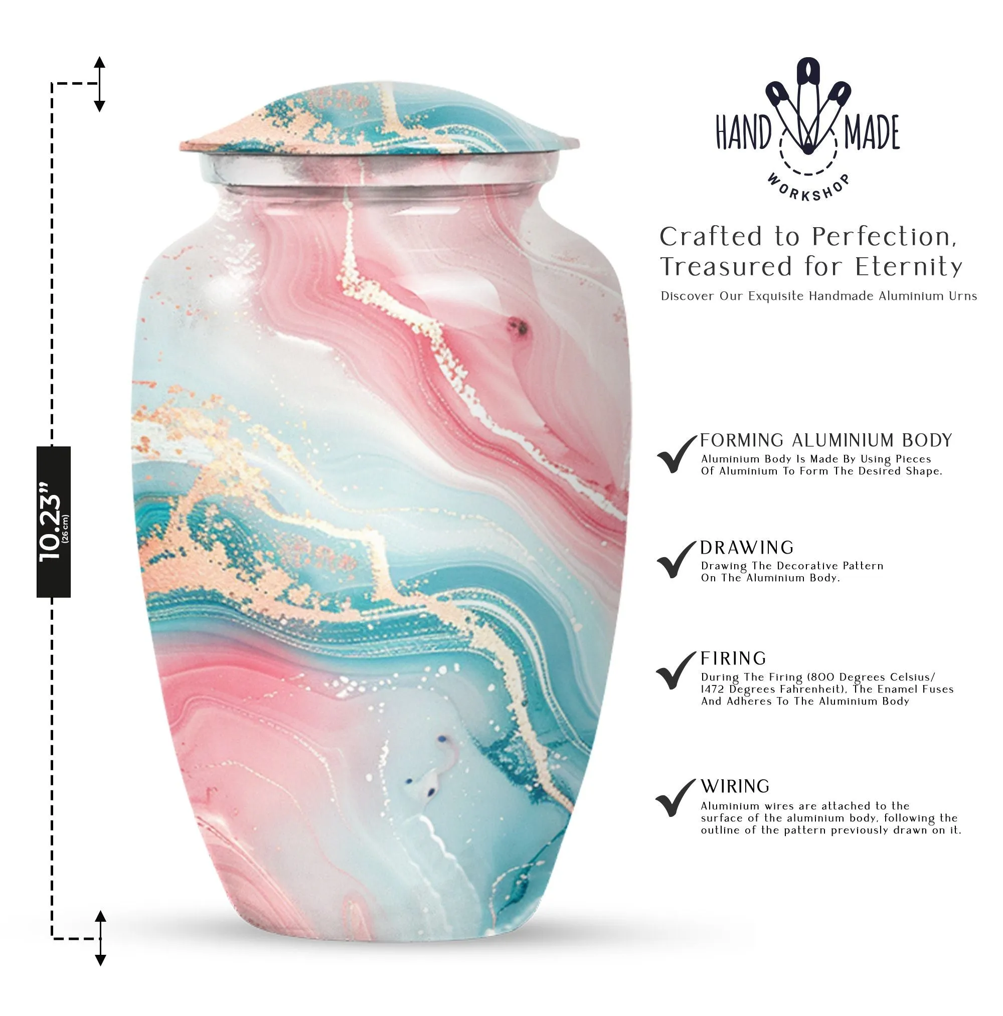 Abstract Artistic Urn - Adult Urn For Human Ashes