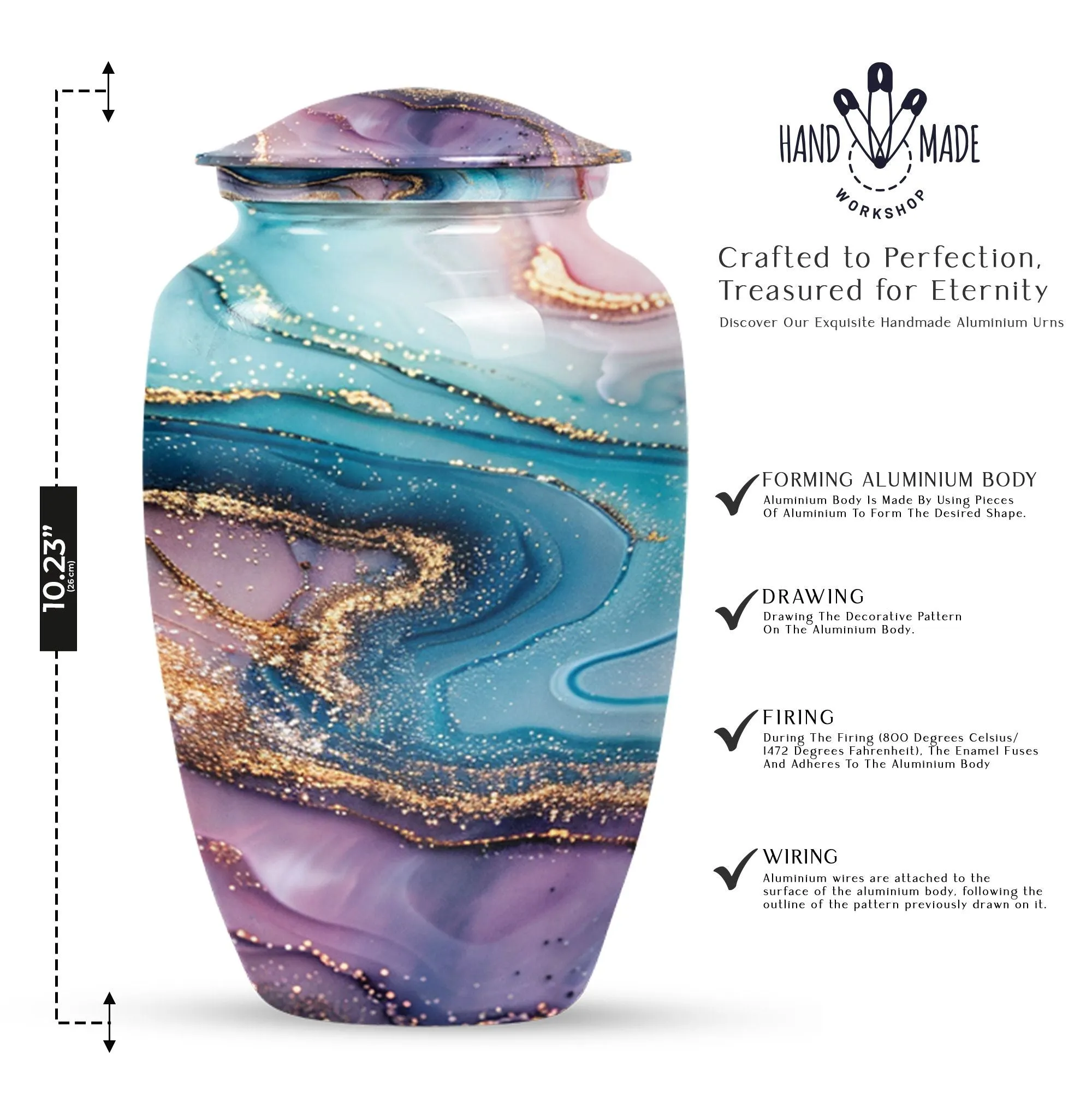 Abstract Cremation Urn: A Commemorative Tribute for Women