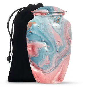 Abstract Cremation Urn for Cherished Memories - Keepsake Urn