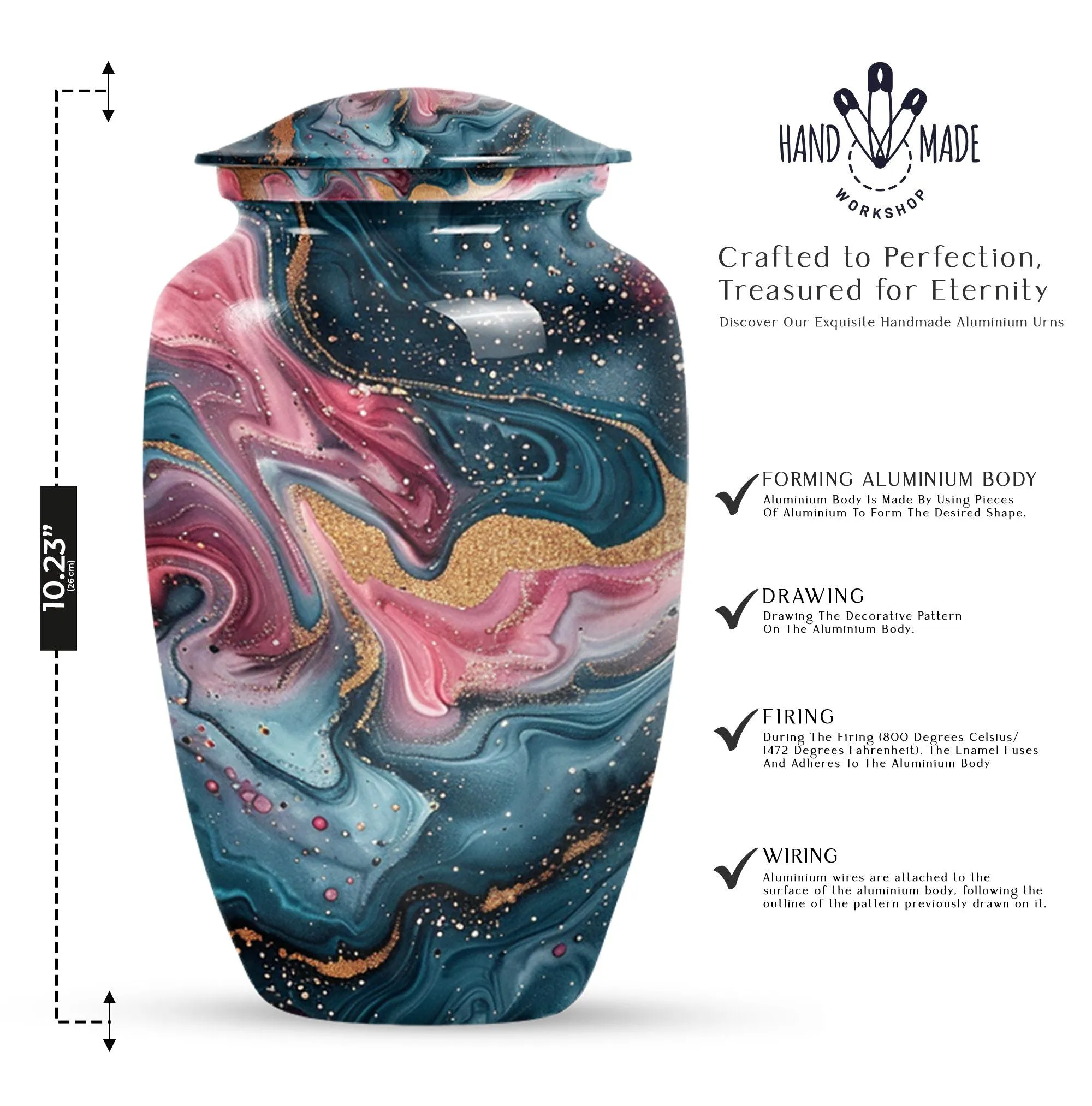 Abstract Urn - Cremation Memorial Urn for Lasting Commemoration