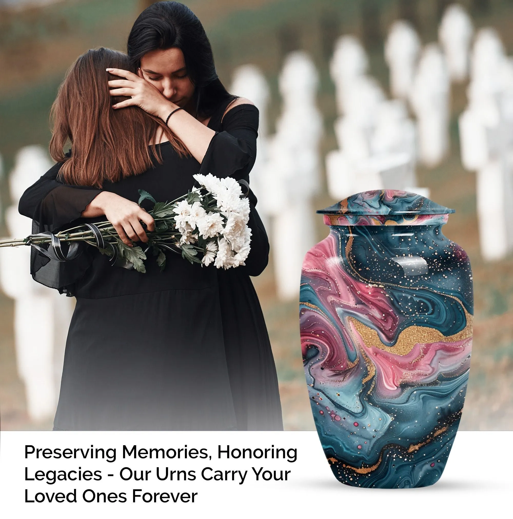 Abstract Urn - Cremation Memorial Urn for Lasting Commemoration