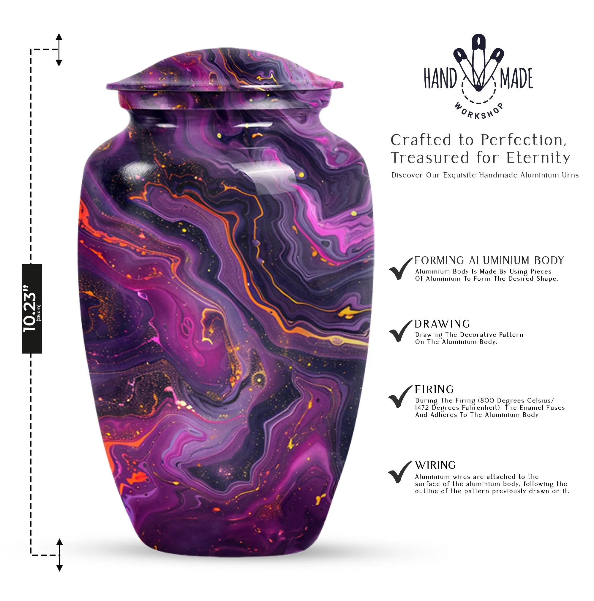 Abstract Urn- Timeless Memorial Urn for Lasting Memories