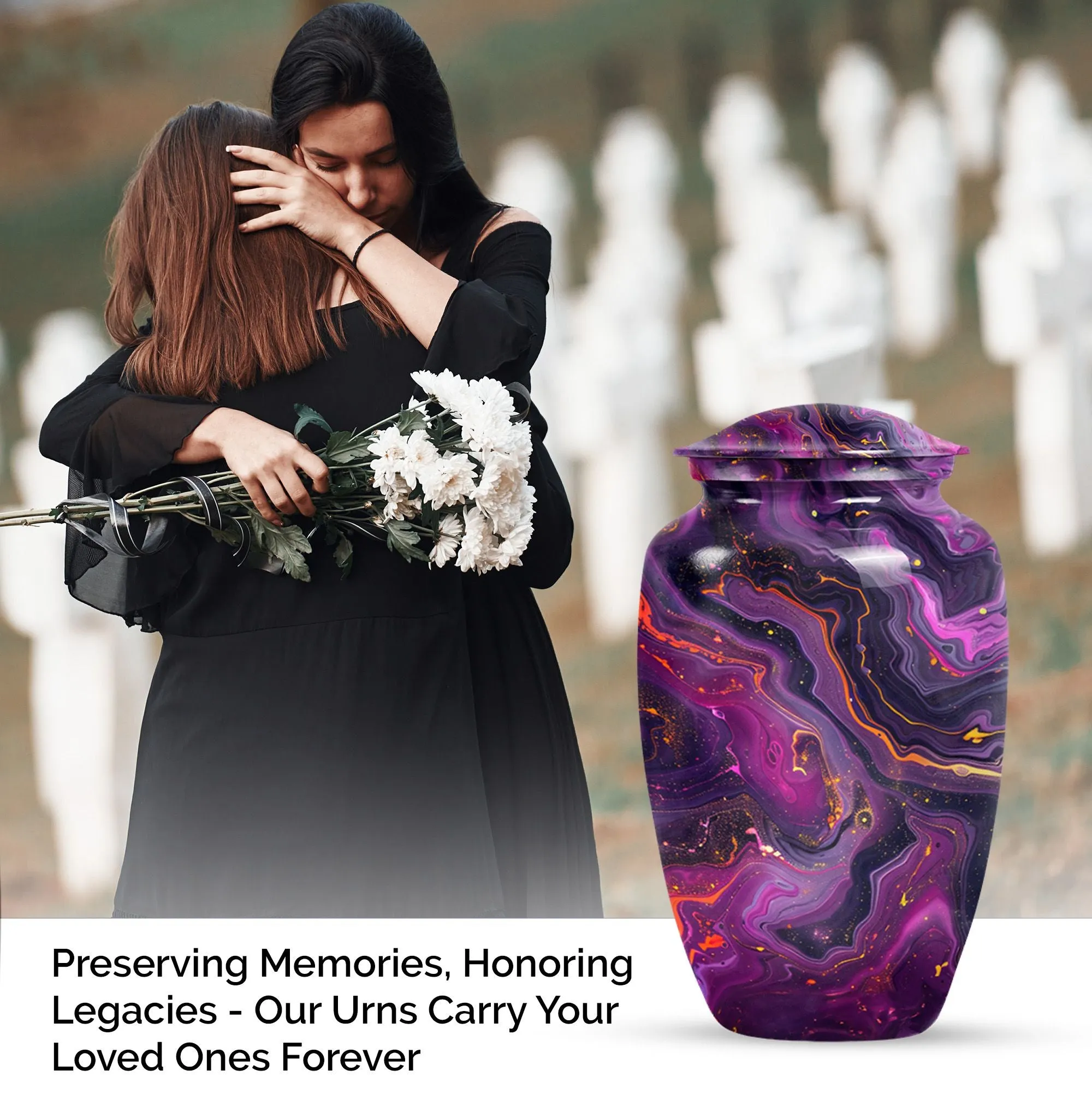 Abstract Urn- Timeless Memorial Urn for Lasting Memories