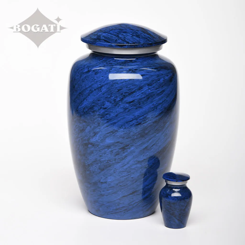 ADULT Classic Alloy urn -1600- Jewel Marbled Stone