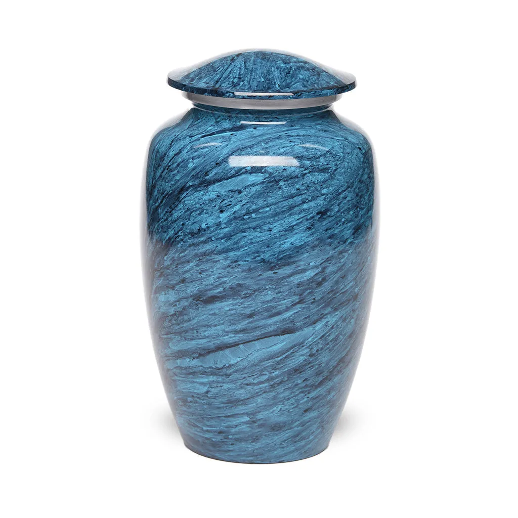 ADULT Classic Alloy urn -1600- Jewel Marbled Stone