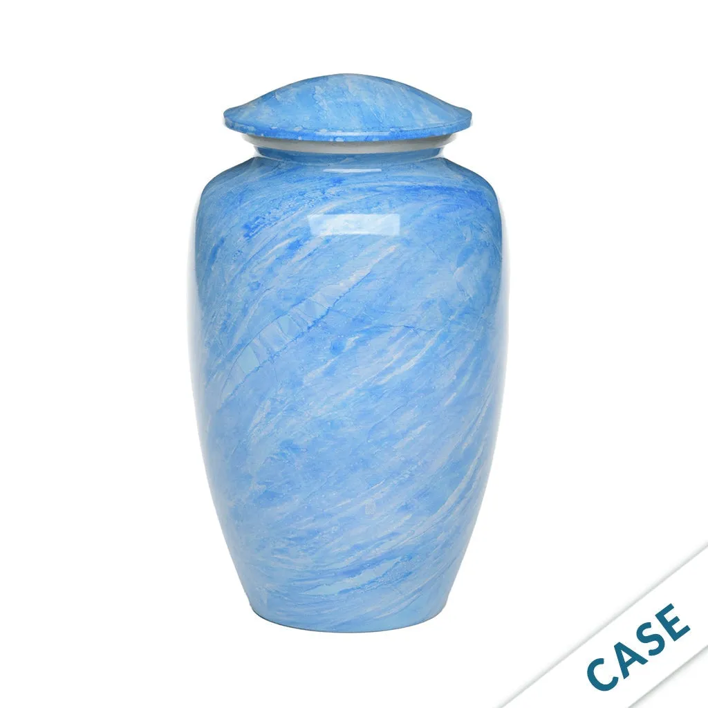 ADULT -Classic Alloy Urn - Hand-painted Stone-look - Case