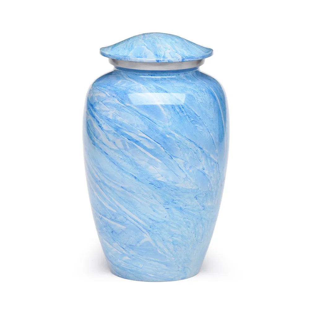ADULT -Classic Alloy Urn - Hand-painted Stone-look