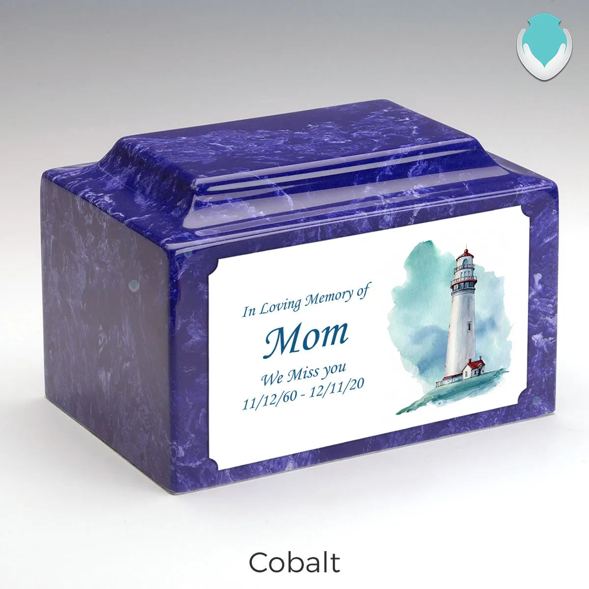 Adult Legacy Custom Printed Lighthouse Cultured Marble Urns by MacKenzie