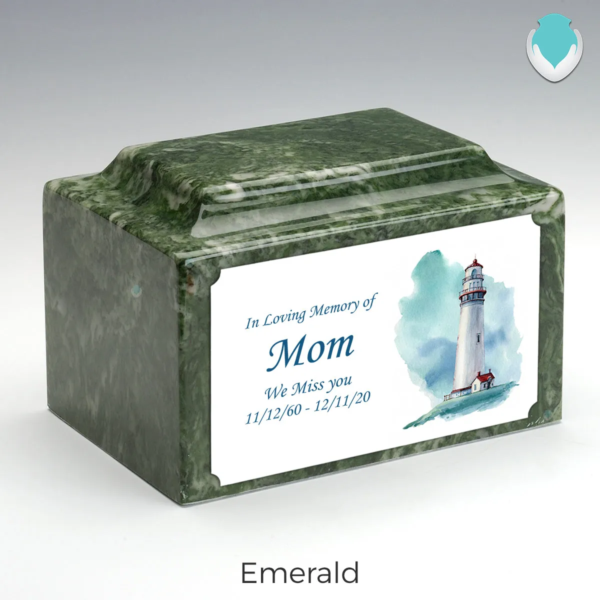 Adult Legacy Custom Printed Lighthouse Cultured Marble Urns by MacKenzie