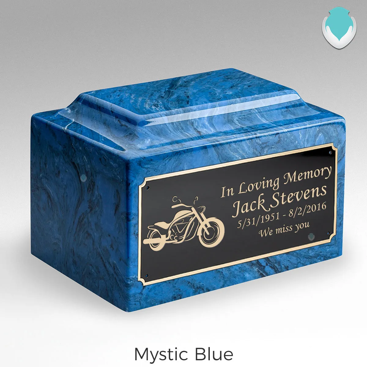 Adult Legacy Motorcycle Cultured Marble Urns by MacKenzie