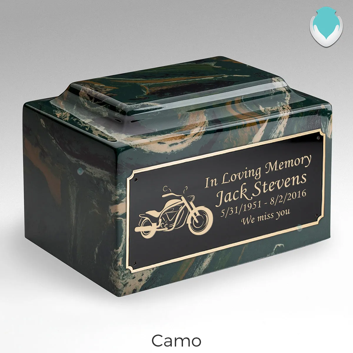 Adult Legacy Motorcycle Cultured Marble Urns by MacKenzie