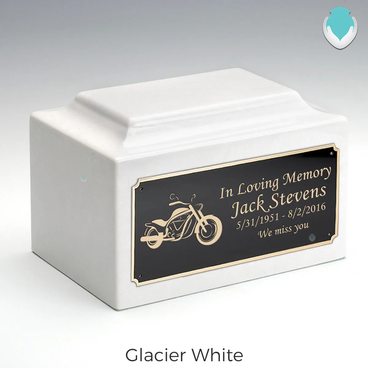 Adult Legacy Motorcycle Cultured Marble Urns by MacKenzie