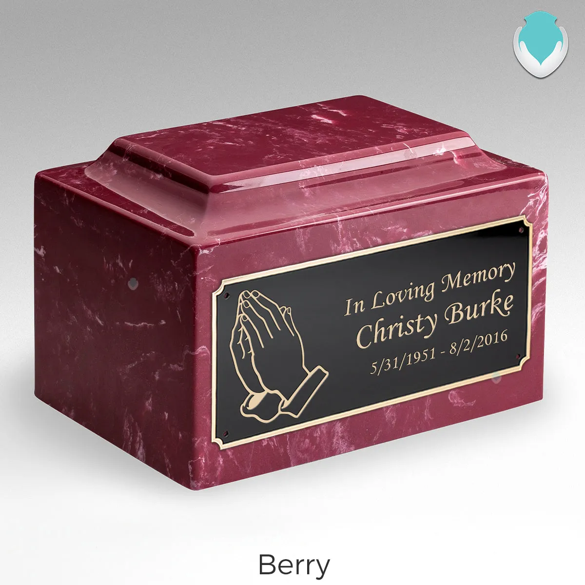 Adult Legacy Praying Hands Cultured Marble Urns by MacKenzie