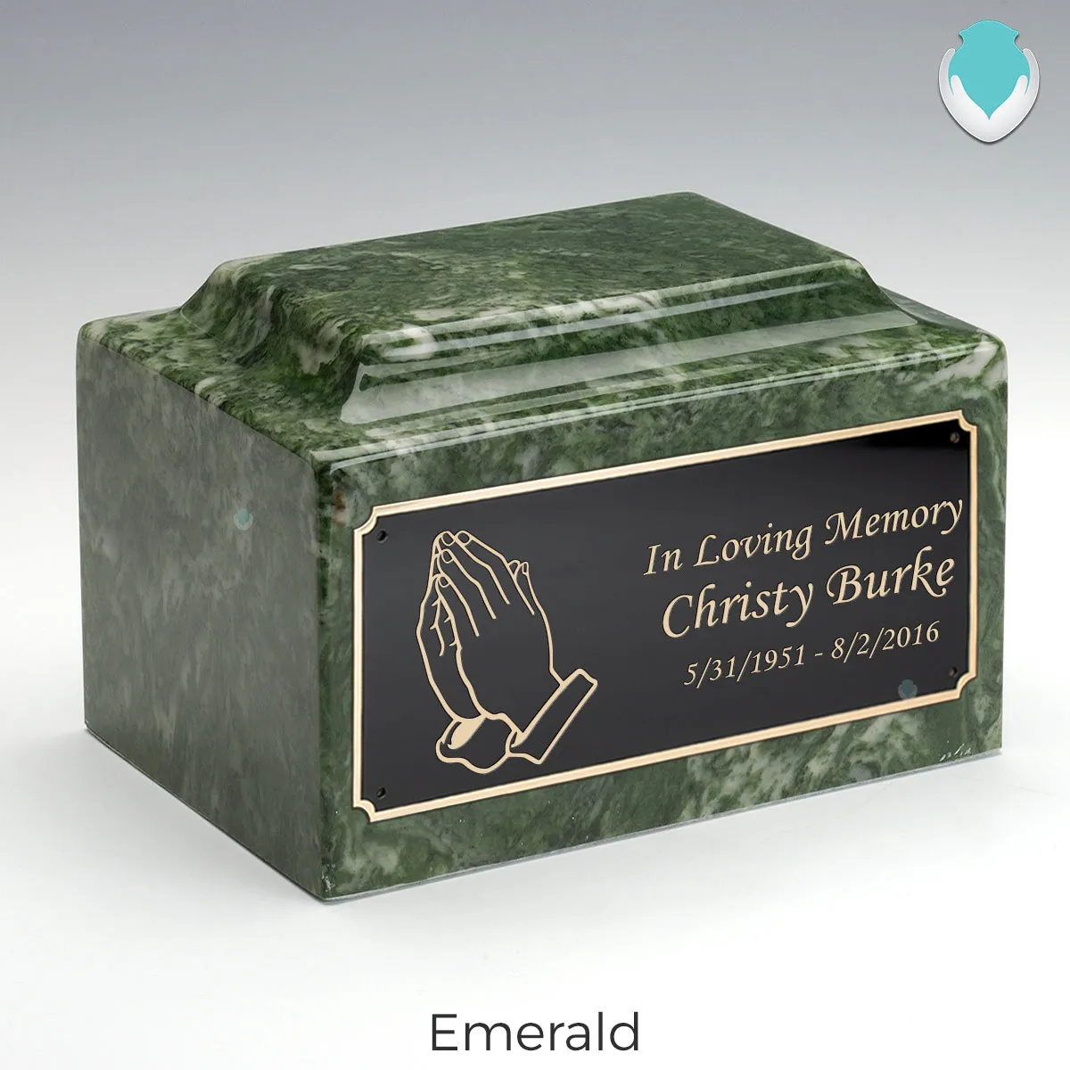 Adult Legacy Praying Hands Cultured Marble Urns by MacKenzie