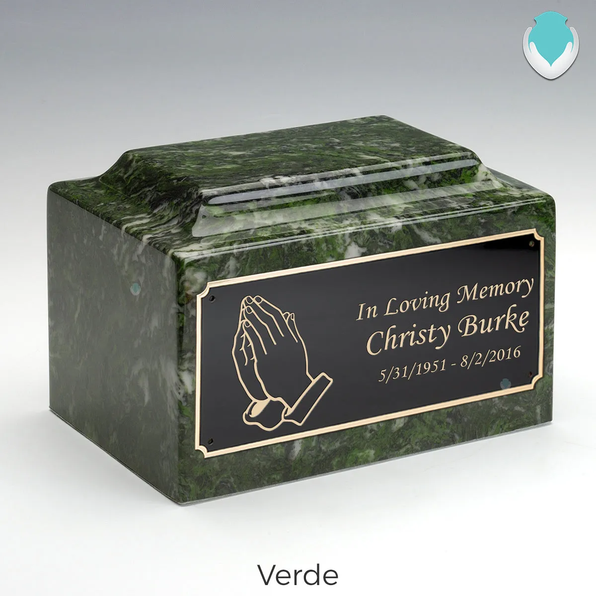 Adult Legacy Praying Hands Cultured Marble Urns by MacKenzie