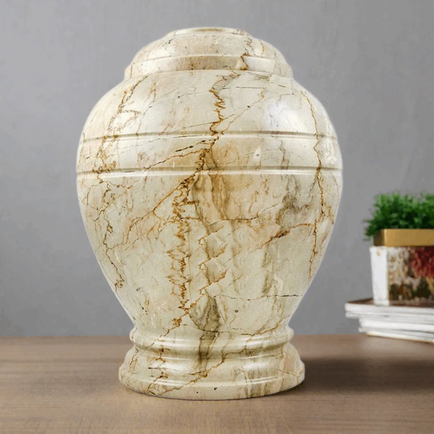 Alluvium Marble Cremation Urn in Large