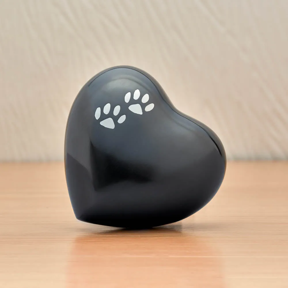 Arielle Slate Pet Paw Heart Keepsake