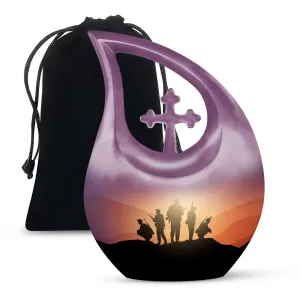 Army Shadow Urn - Mini Cremation Urn For Human Ashes