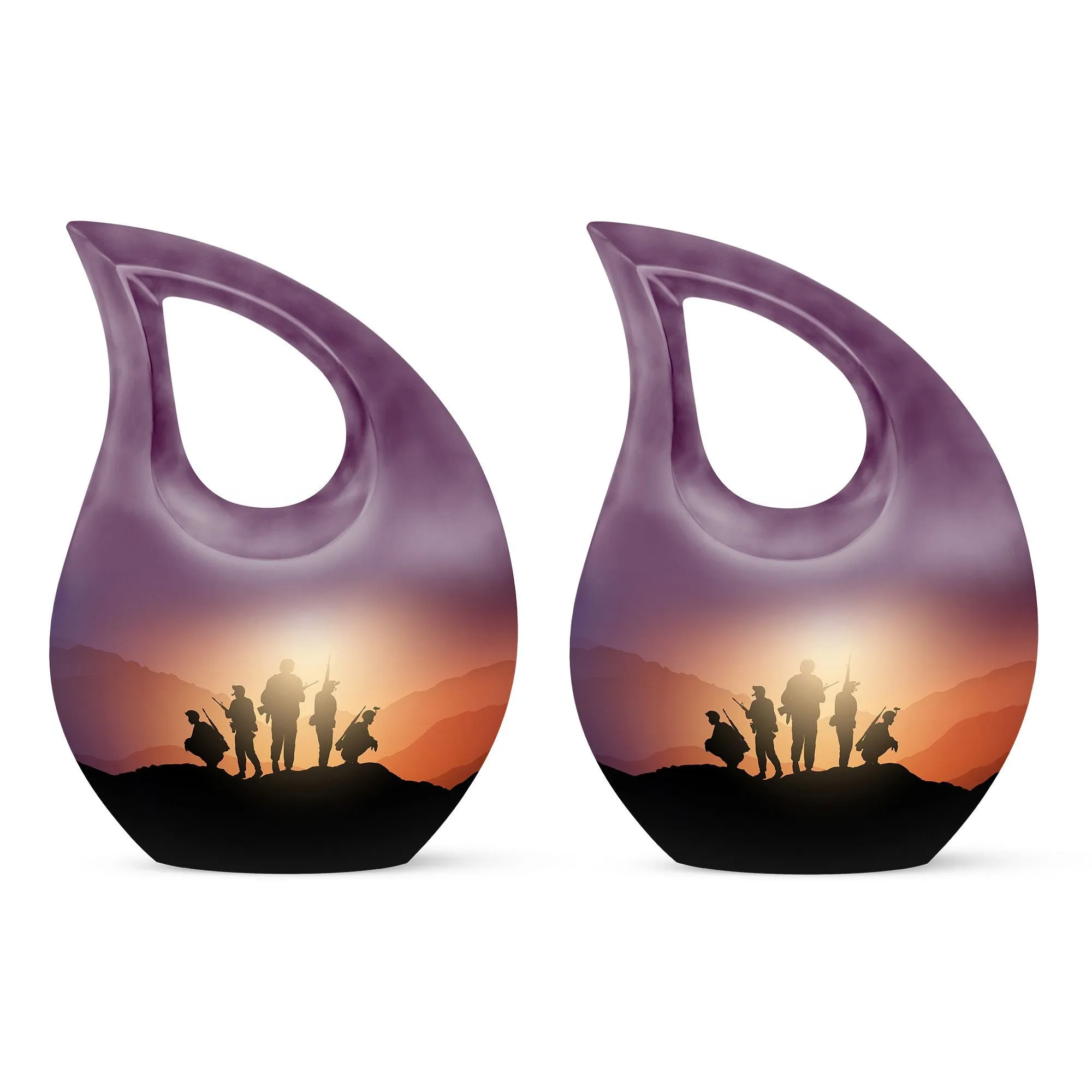 Army Shadow Urn - Mini Cremation Urn For Human Ashes