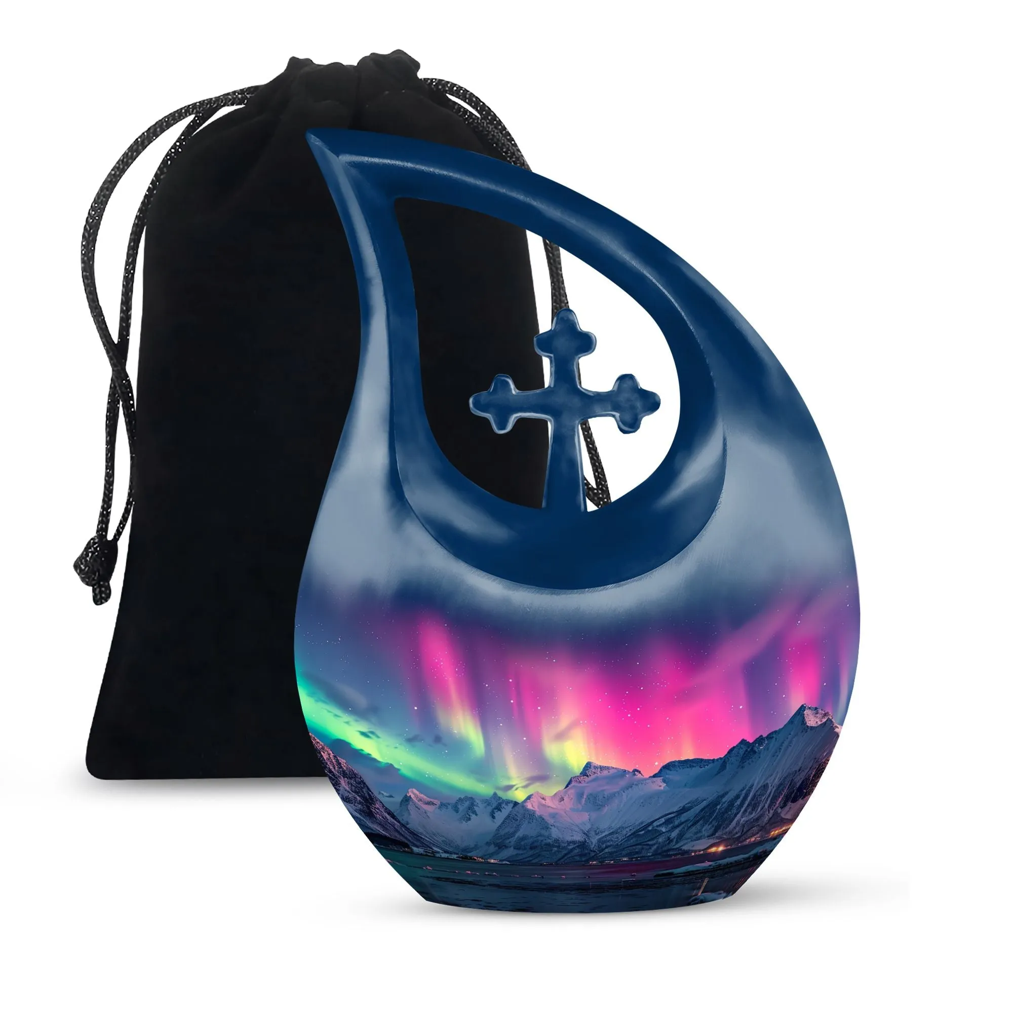 Aurora Borealis Borealis Cremation Urns For Human Ashes Nana Memorial & Funeral Urn