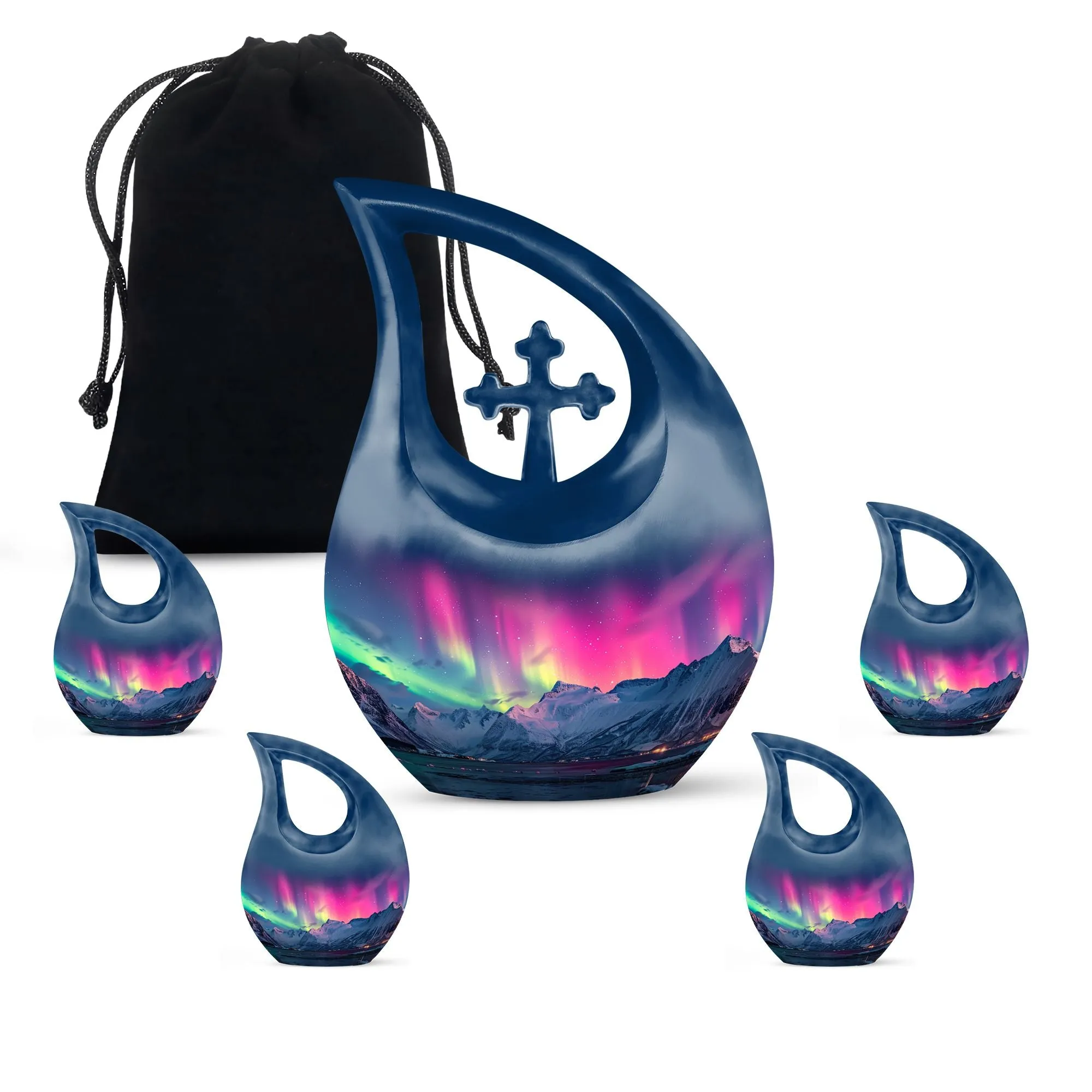 Aurora Borealis Borealis Cremation Urns For Human Ashes Nana Memorial & Funeral Urn
