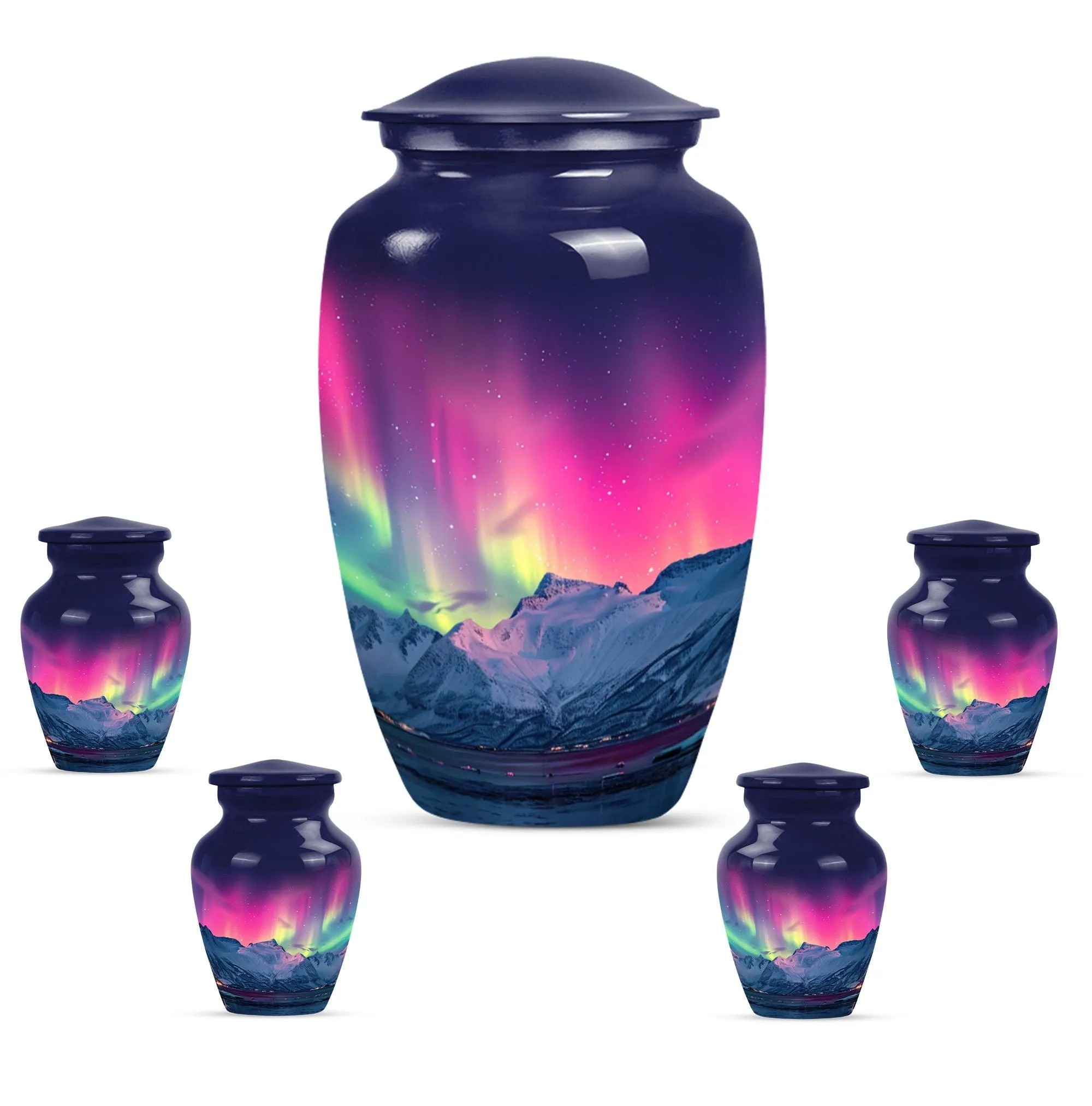 Aurora Borealis Borealis Cremation Urns For Human Ashes Nana Memorial & Funeral Urn