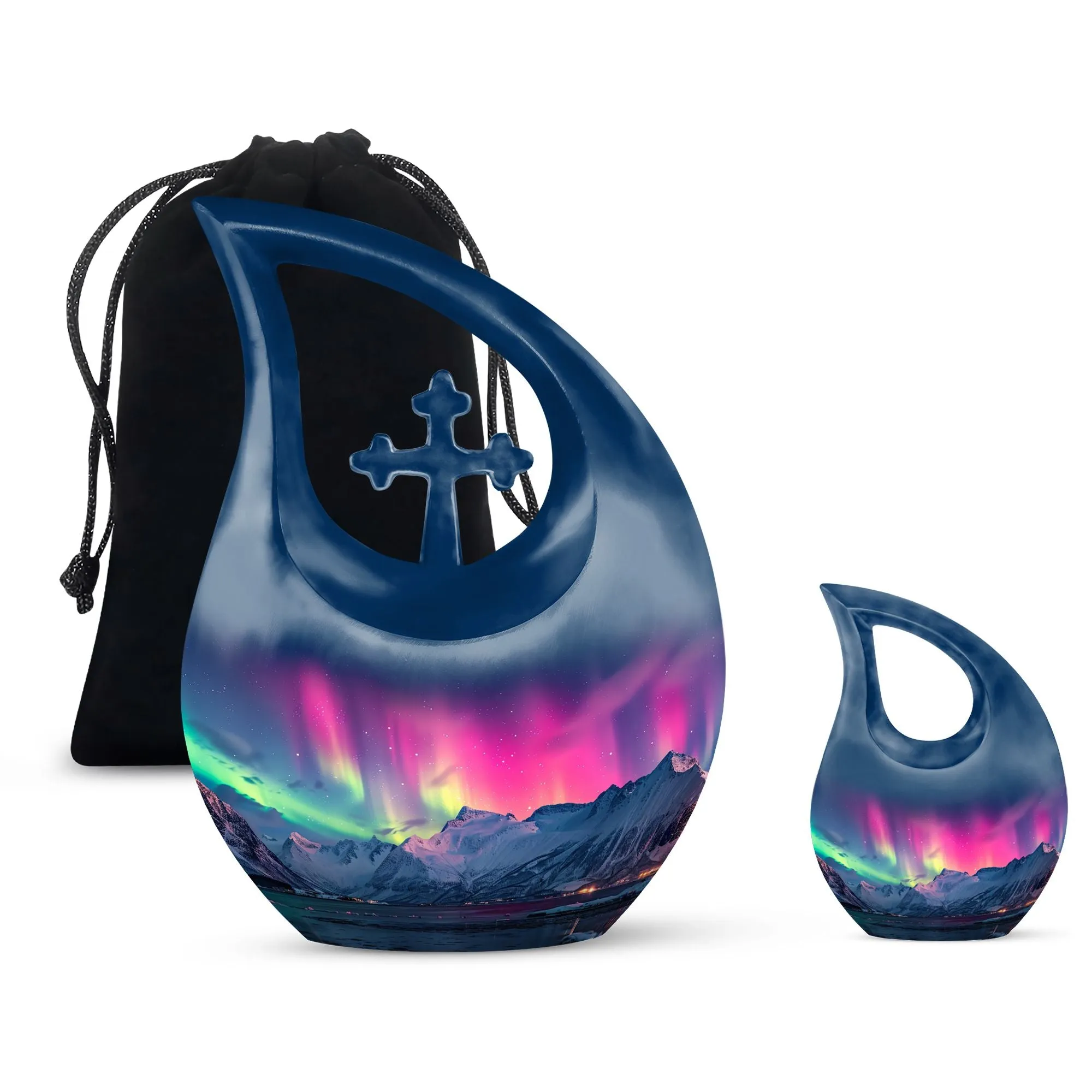 Aurora Borealis Borealis Cremation Urns For Human Ashes Nana Memorial & Funeral Urn