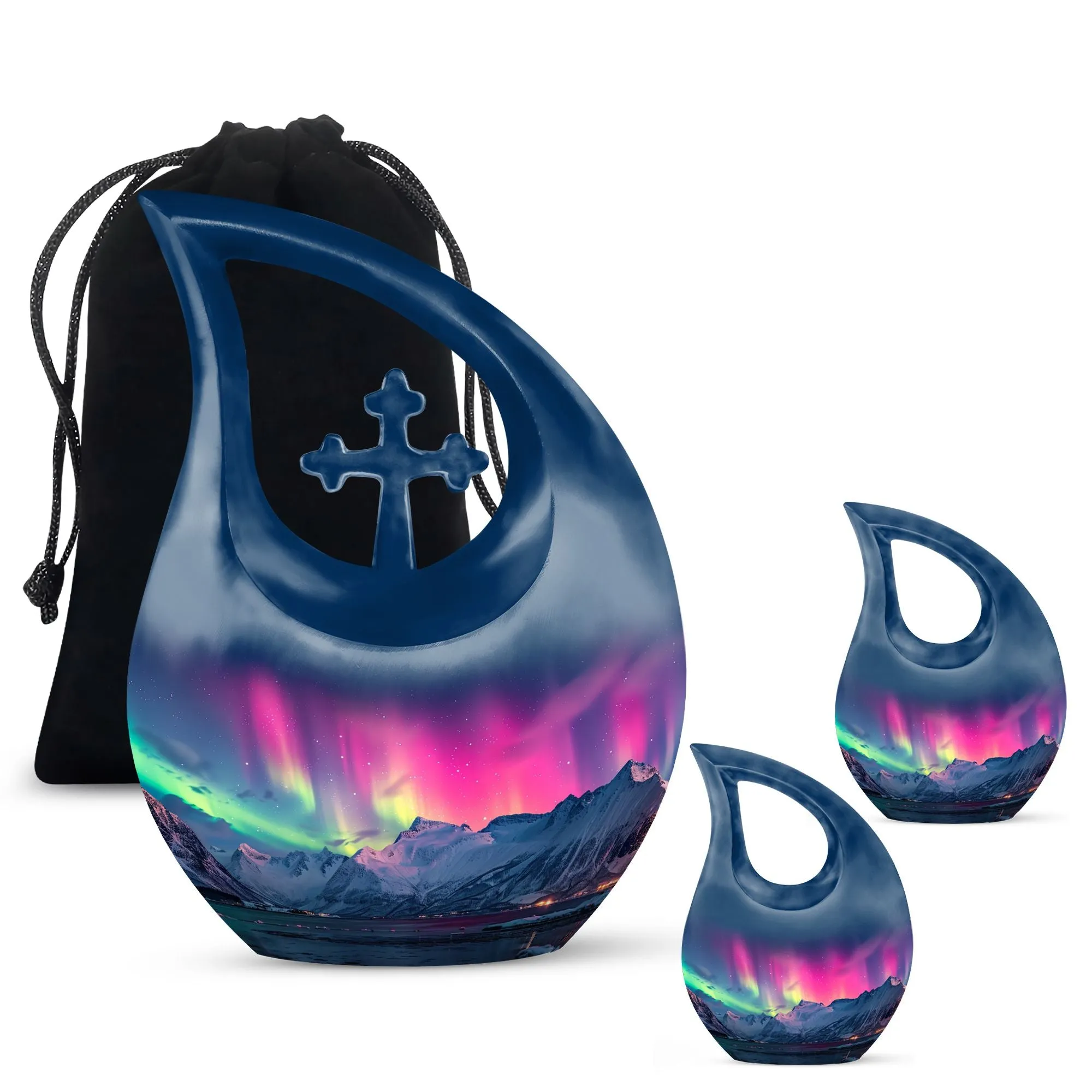 Aurora Borealis Borealis Cremation Urns For Human Ashes Nana Memorial & Funeral Urn