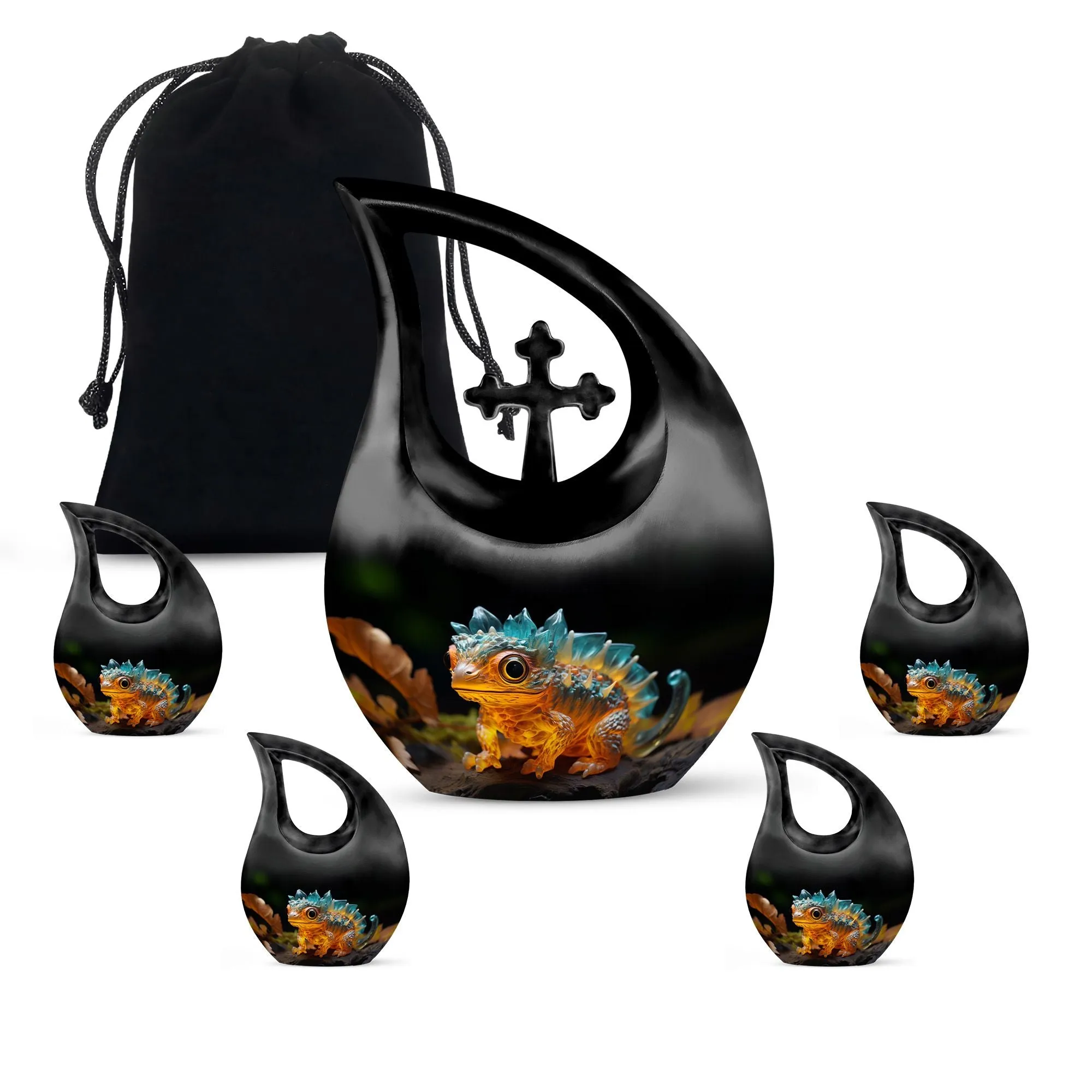 Autumn Ember Gecko Eternity Tribute - Large Memorial Urn