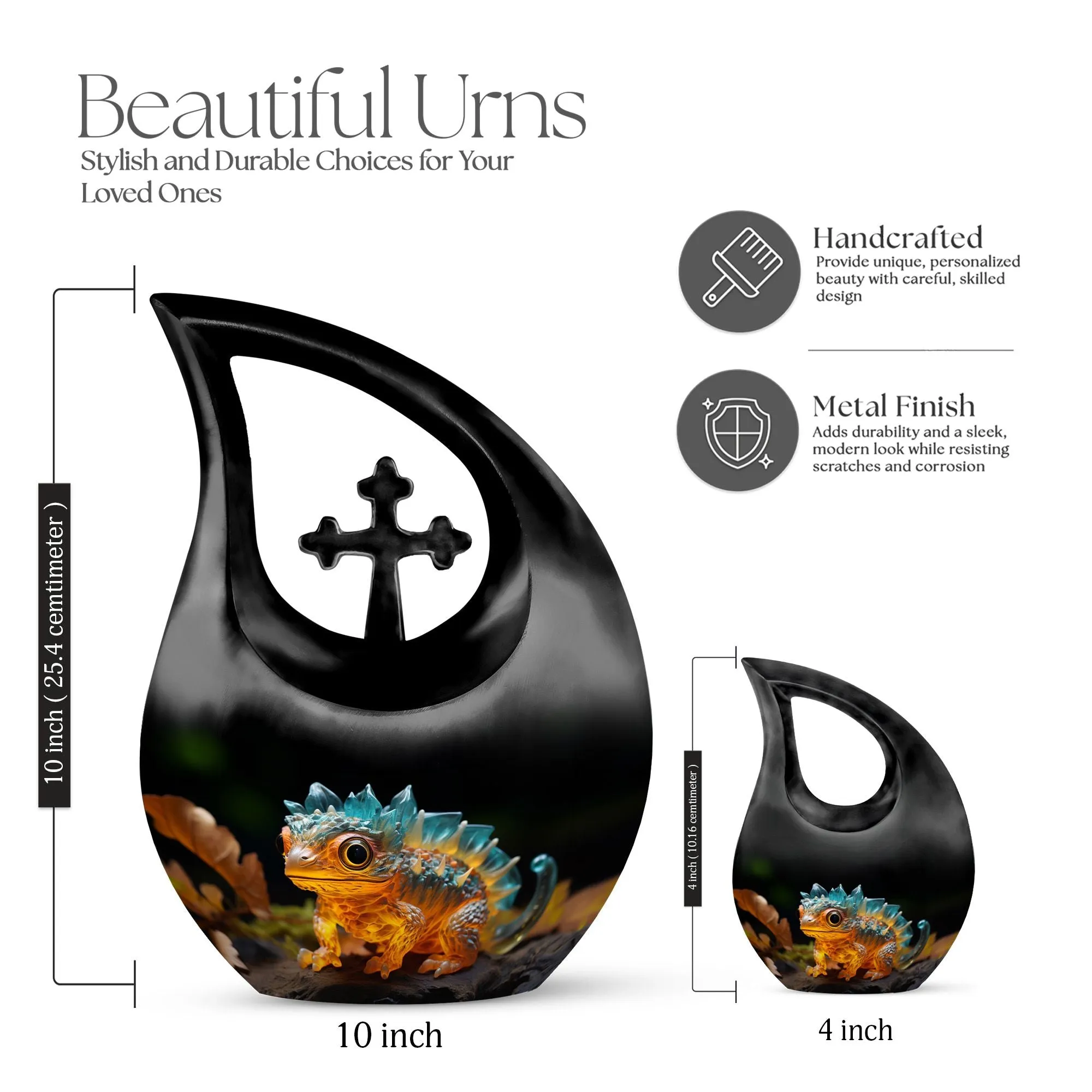 Autumn Ember Gecko Eternity Tribute - Large Memorial Urn