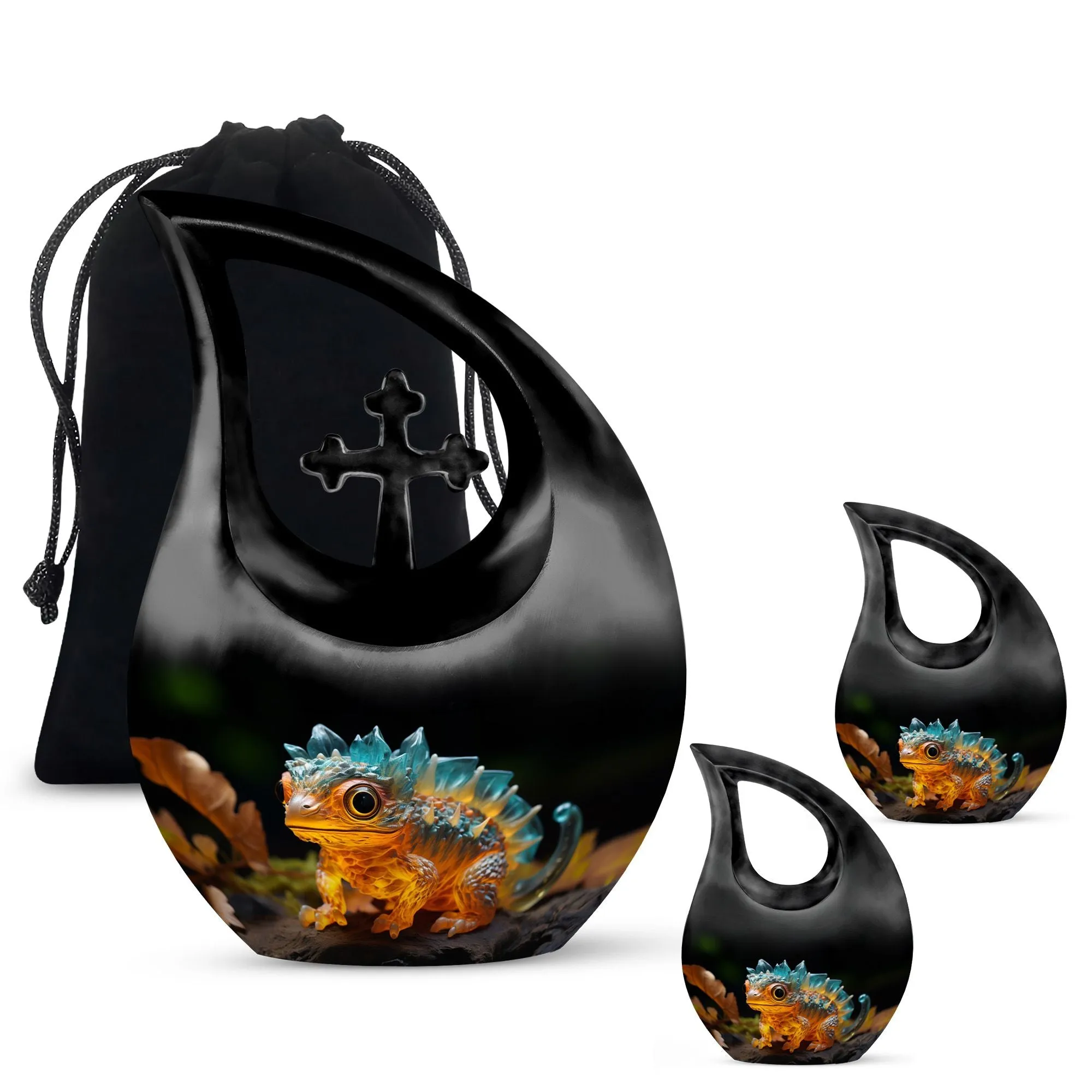 Autumn Ember Gecko Eternity Tribute - Large Memorial Urn