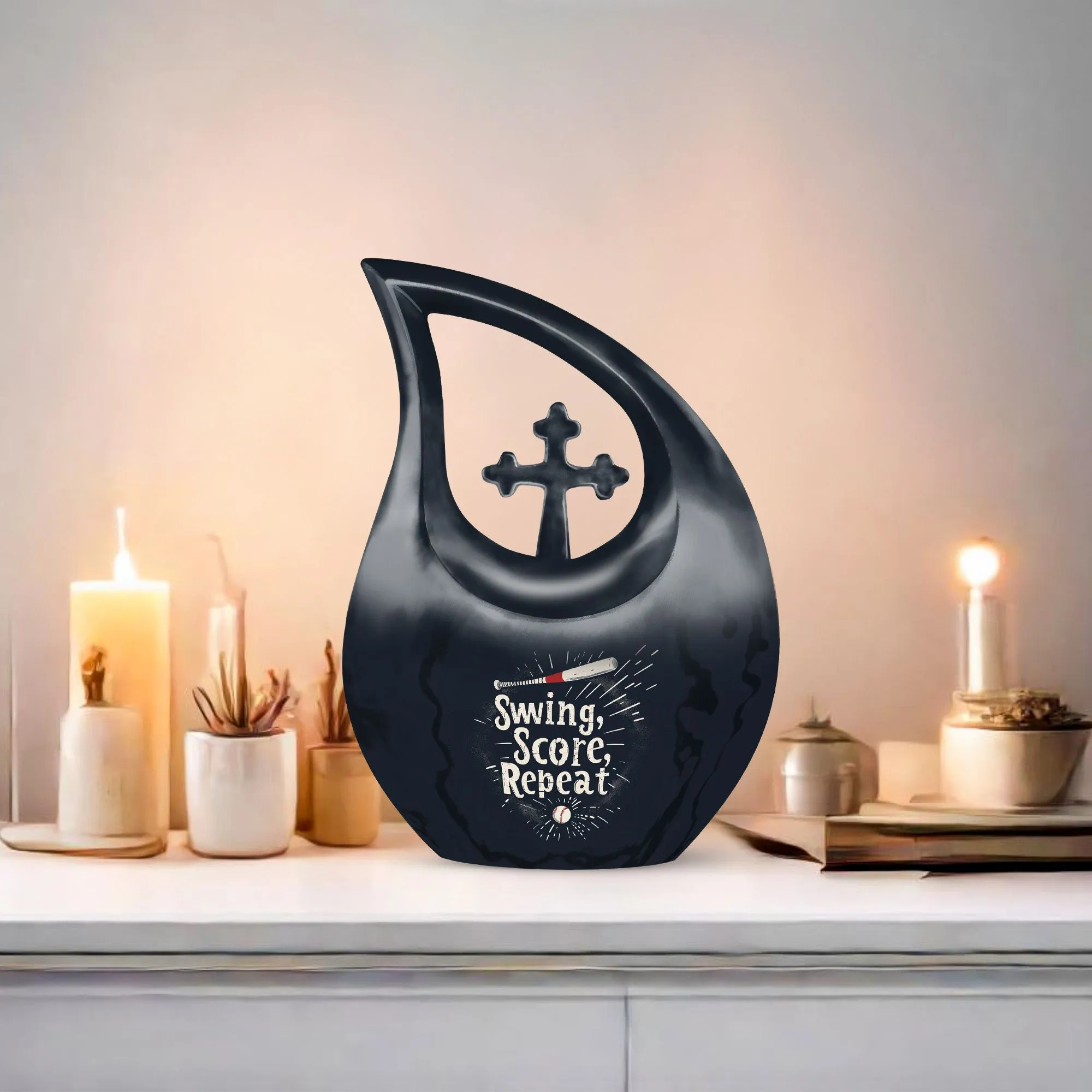 Baseball Tribute: Exquisitely Crafted Memorial Urn