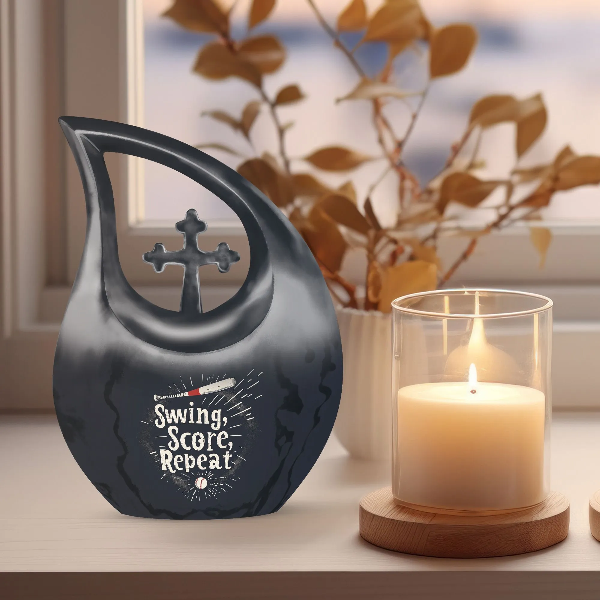 Baseball Tribute: Exquisitely Crafted Memorial Urn