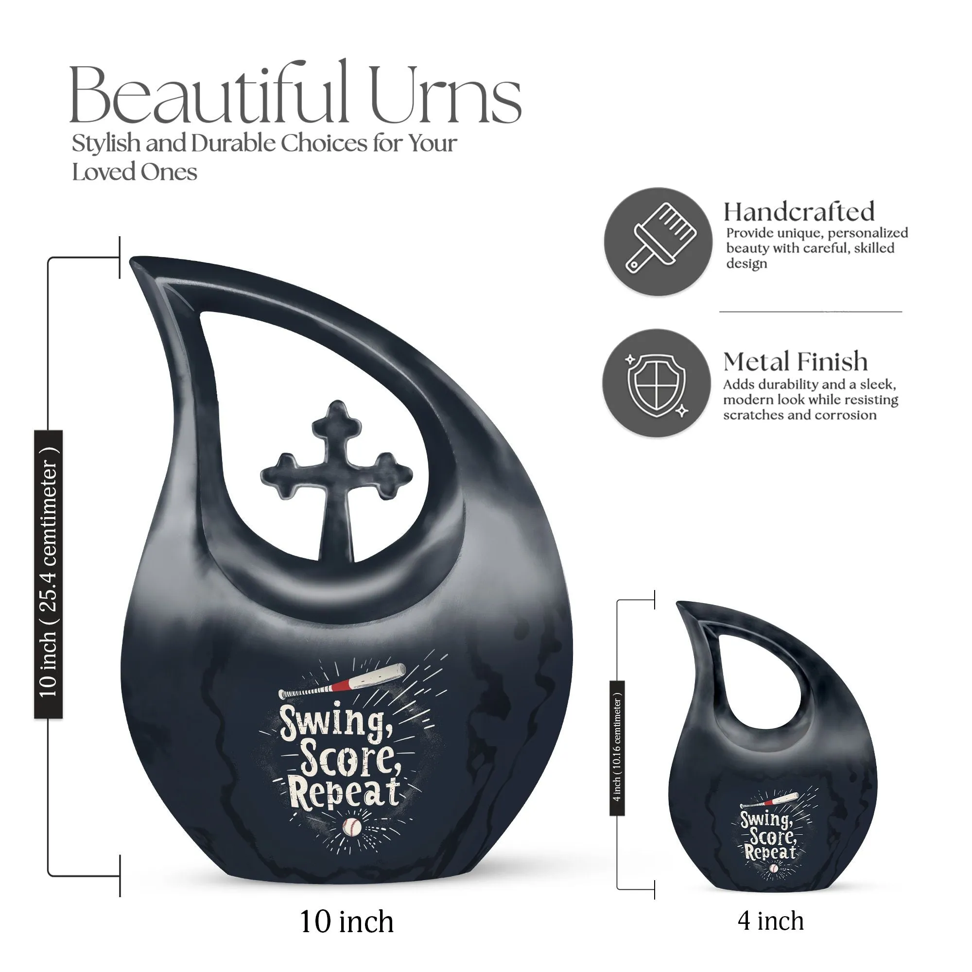 Baseball Tribute: Exquisitely Crafted Memorial Urn