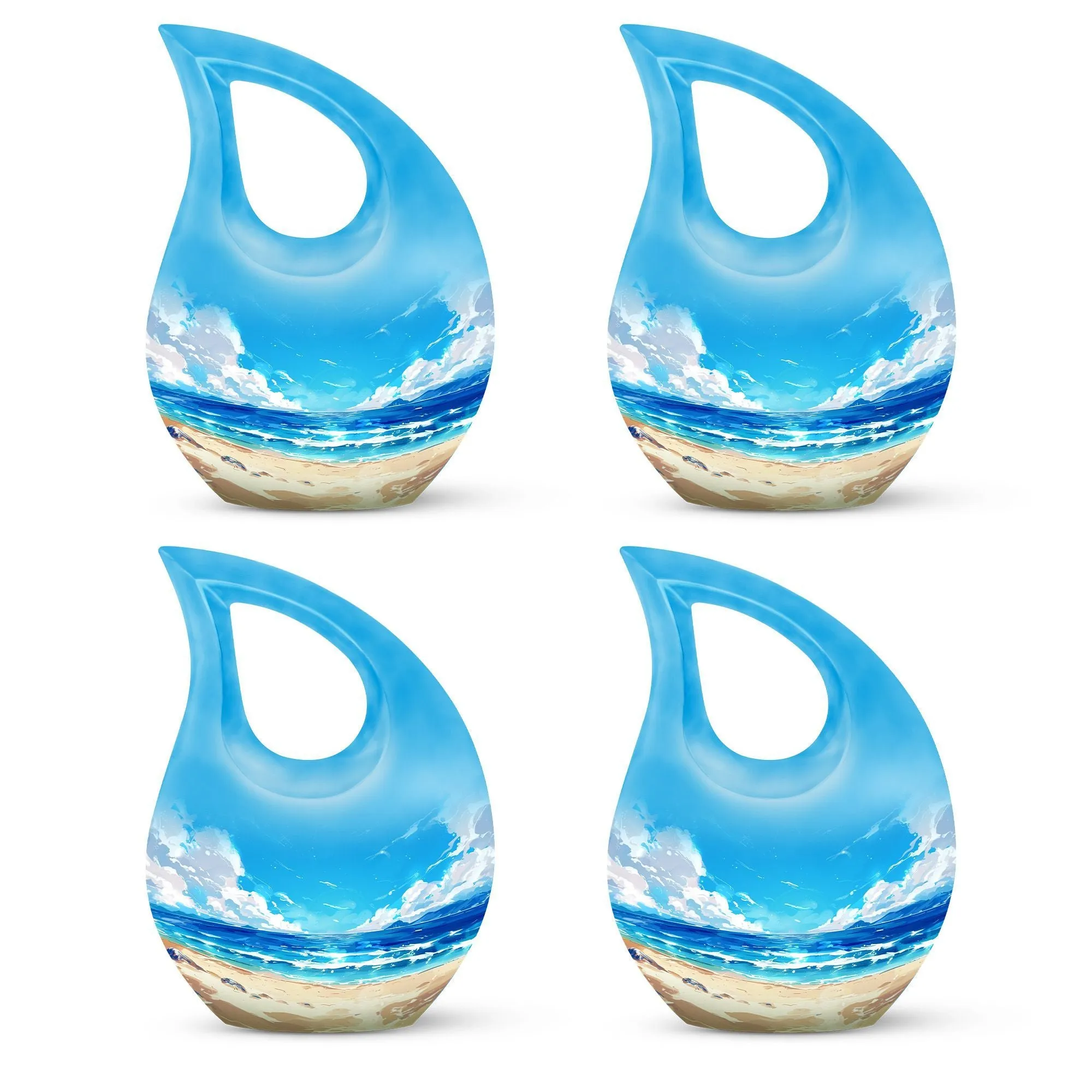 Beach Theme Cremation Urn for Preserving Precious Human Ashes