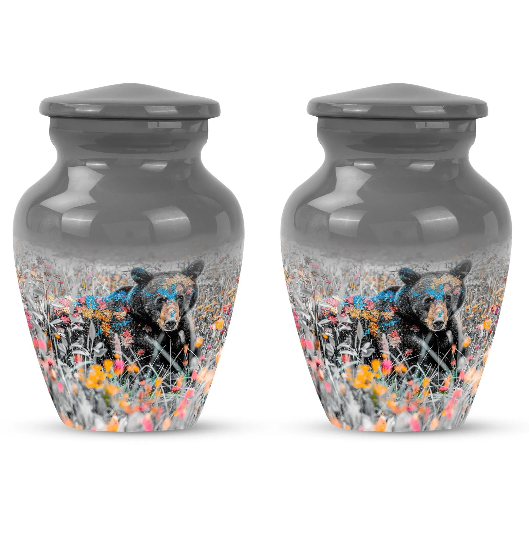 Bear Pattern Cremation Urn for Lasting Memories - Unique Urn