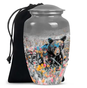 Bear Pattern Cremation Urn for Lasting Memories - Unique Urn