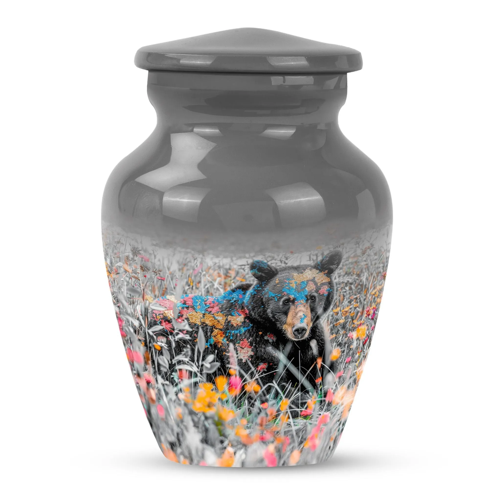 Bear Pattern Cremation Urn for Lasting Memories - Unique Urn