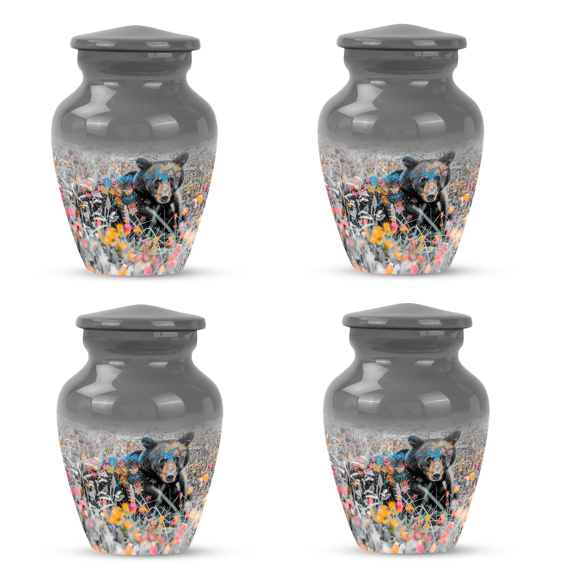 Bear Pattern Cremation Urn for Lasting Memories - Unique Urn