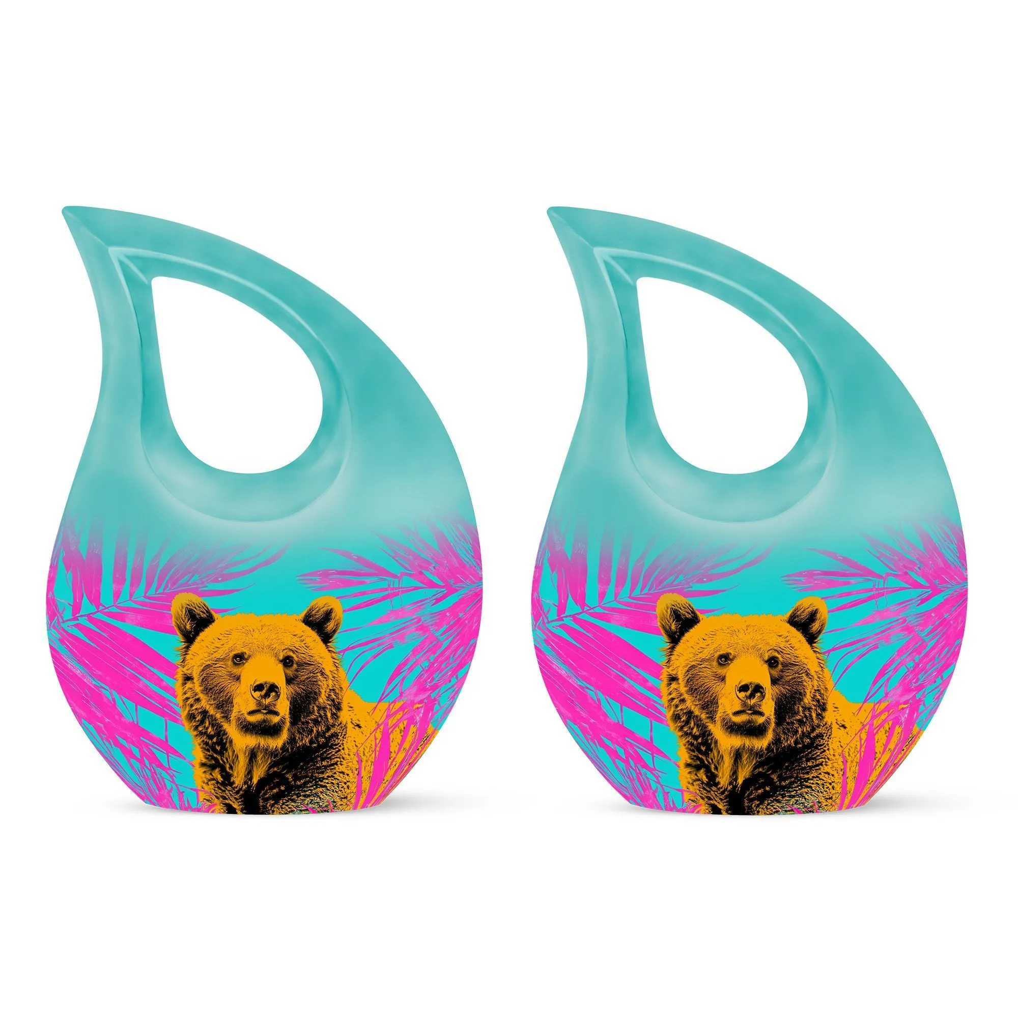 Bear Tribute Personalized Memory Urn - Loving Remembrance For Human Ashes