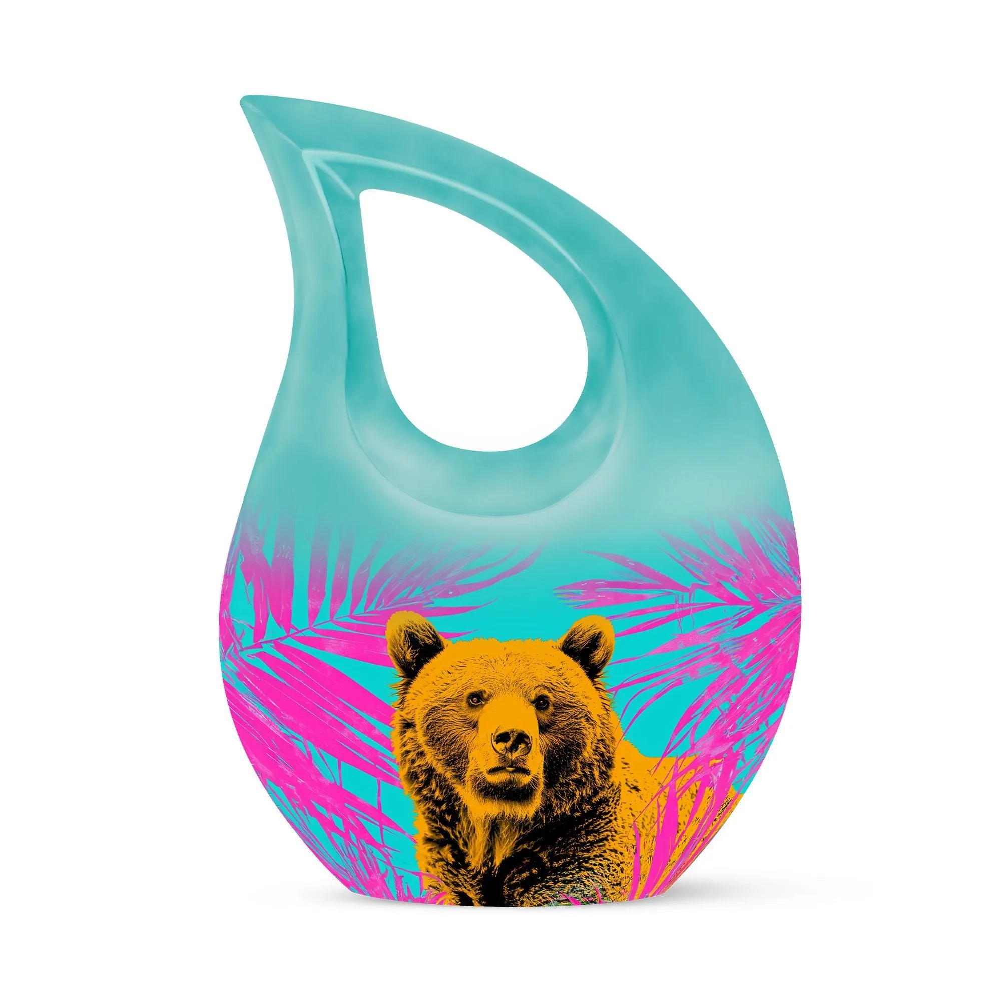 Bear Tribute Personalized Memory Urn - Loving Remembrance For Human Ashes