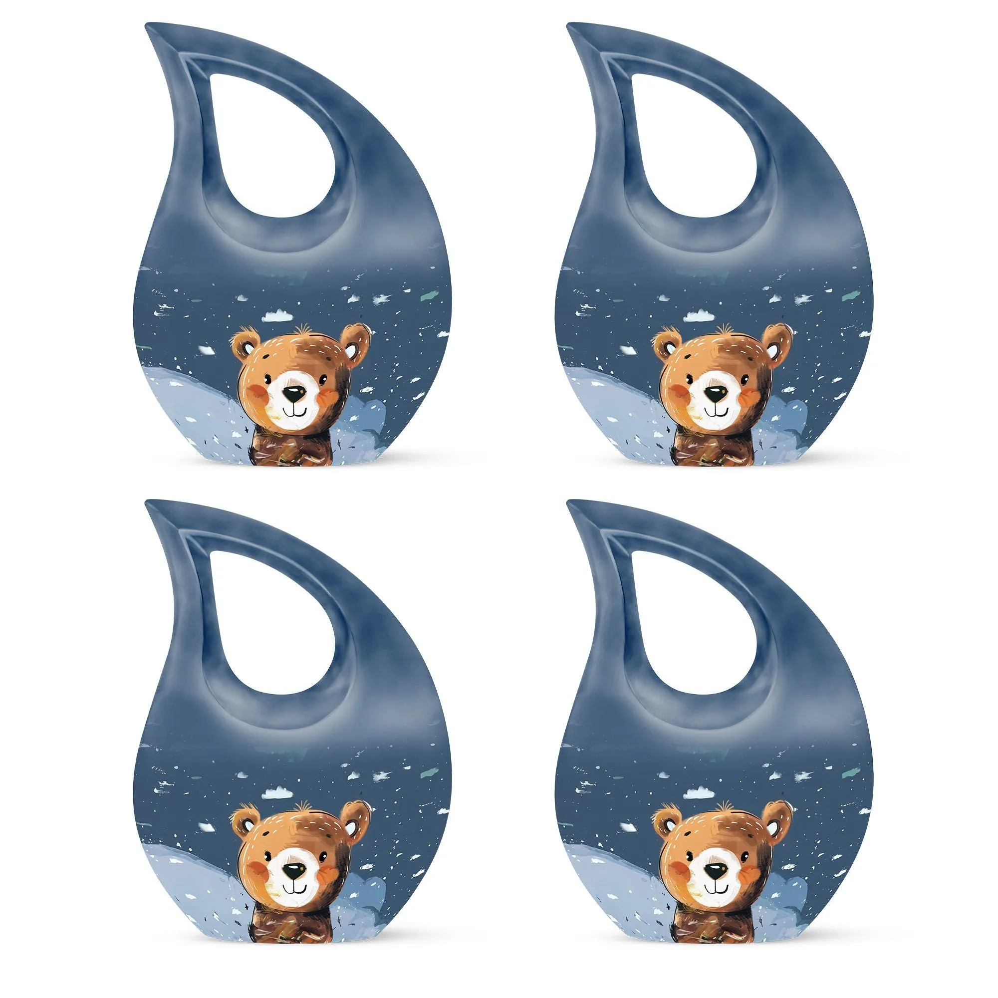 Bear Urn:  Container For Cremated Adult Human Ashes