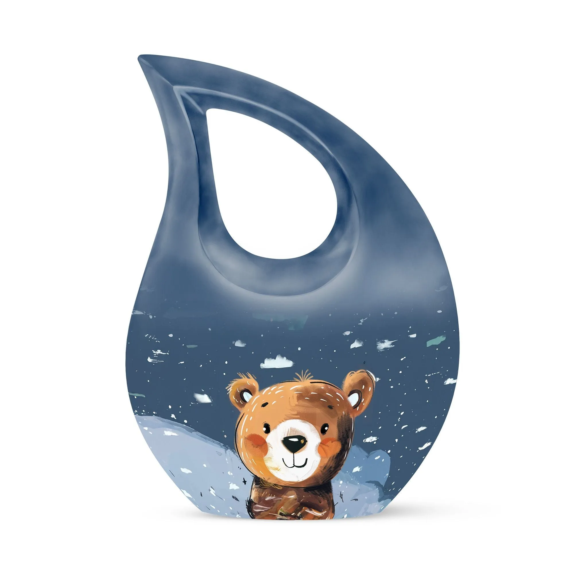 Bear Urn:  Container For Cremated Adult Human Ashes