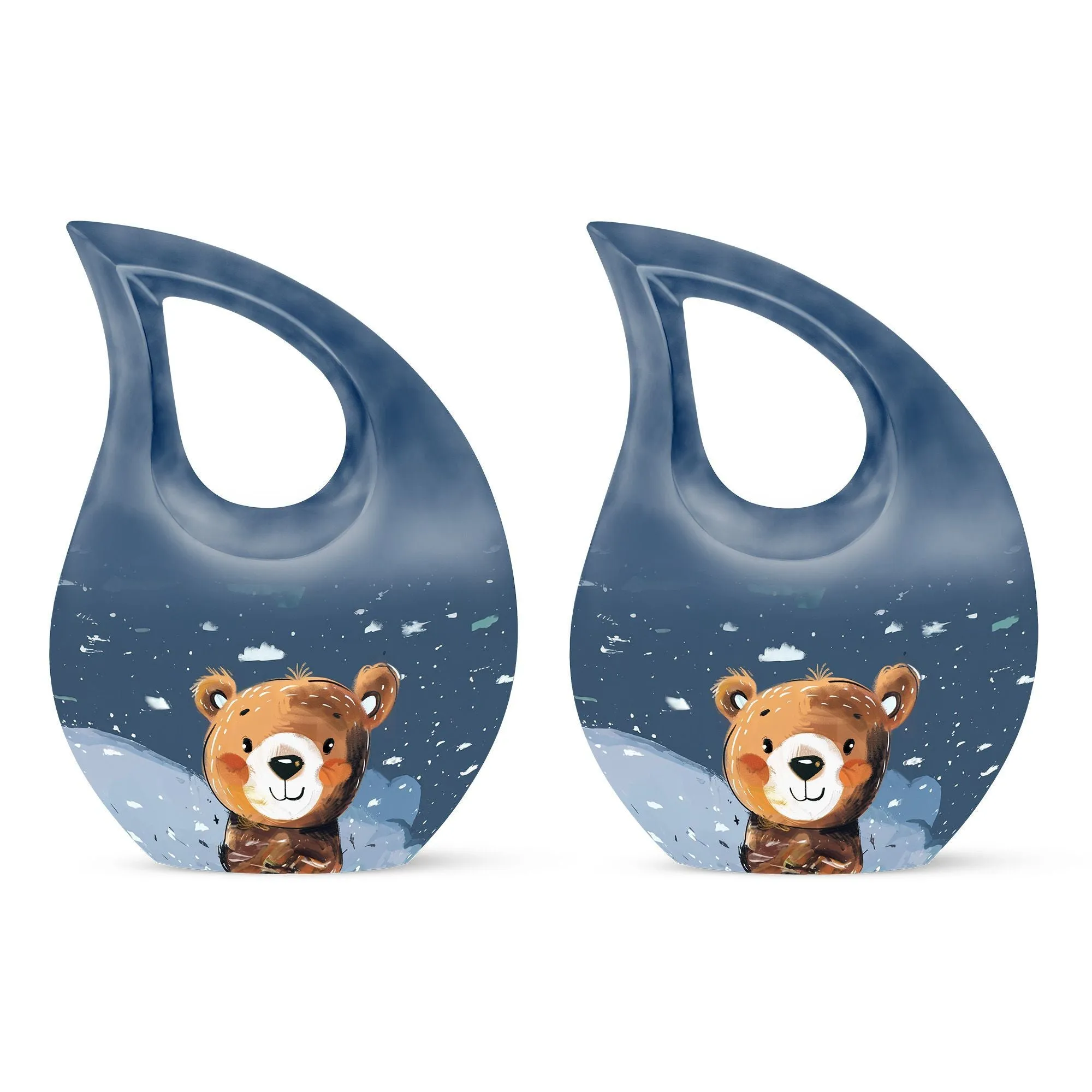 Bear Urn:  Container For Cremated Adult Human Ashes