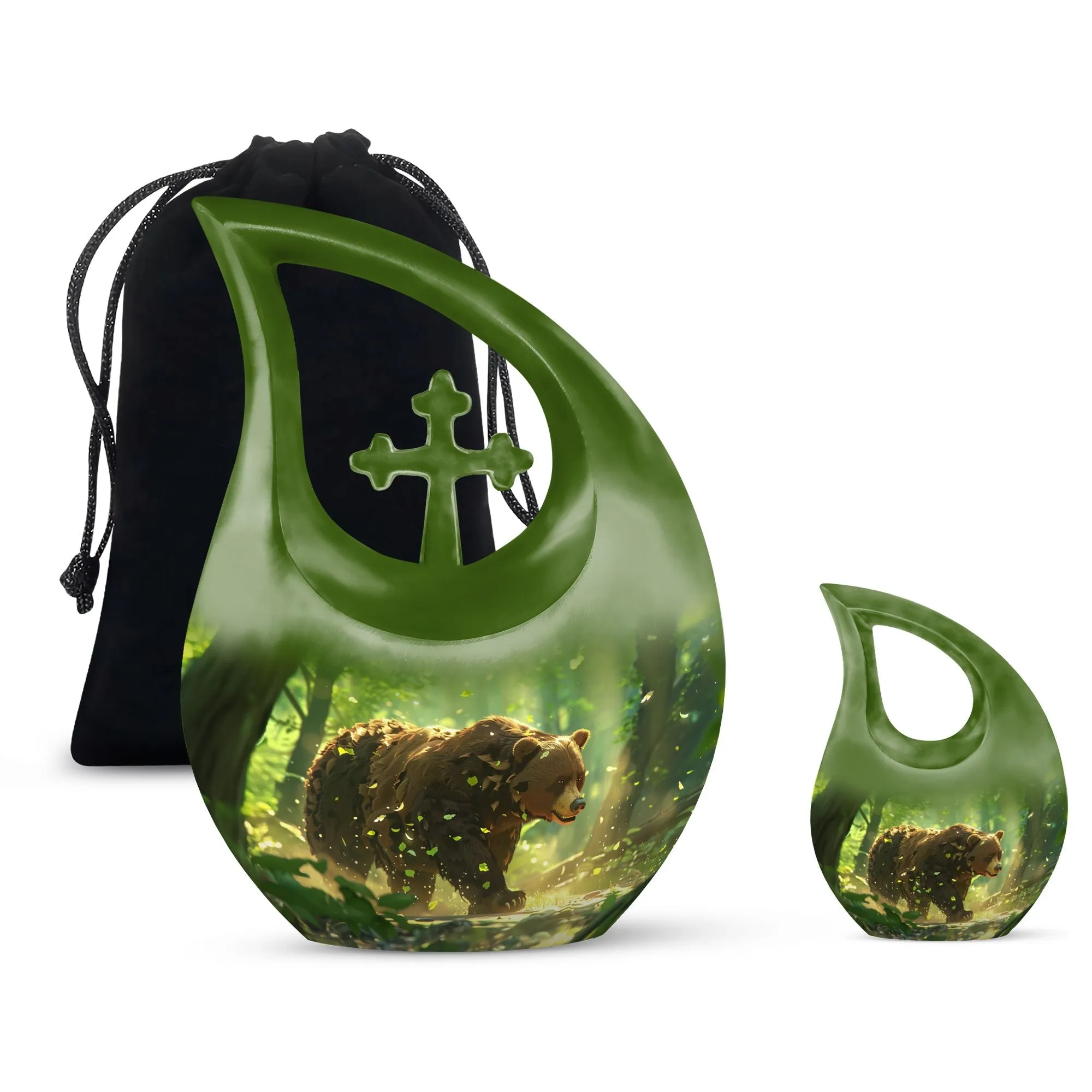 Bear Urn: Cremation Container For Cremated Human Ashes