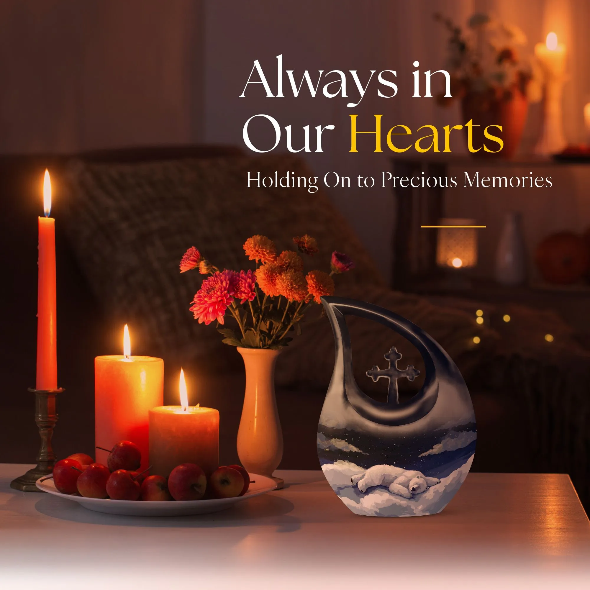 Bear Urn : Handcrafted Personalized Memorial Urn