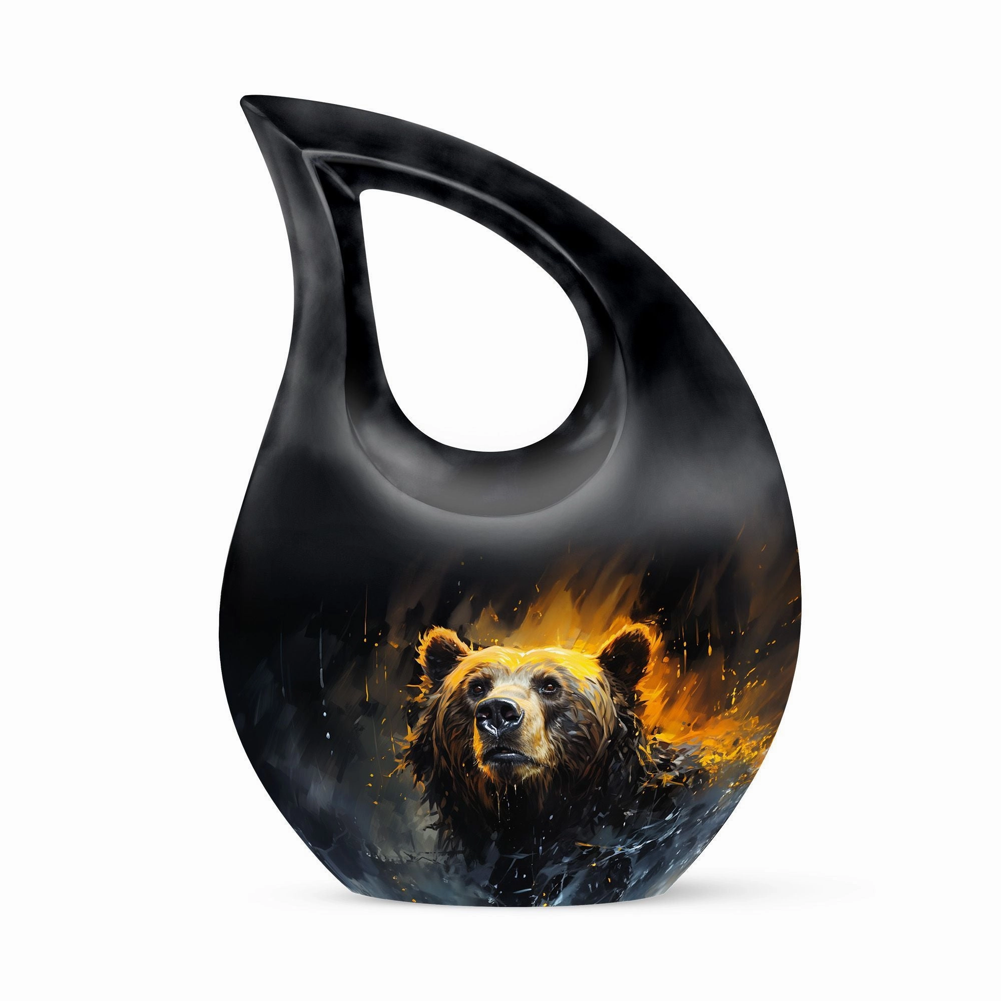 Bear Themed Cremation Urn: Keepsake Urn For Human Ashes